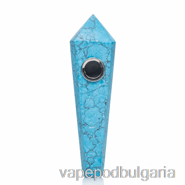 Vape 10000 Дръпки Astral Project Gemstone Pipes Blue Turquoise